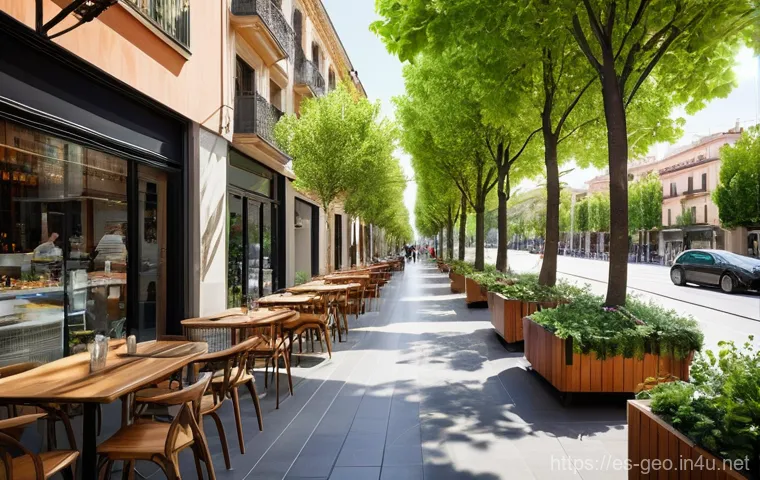 지리학 교육 - **Prompt 1: Sustainable Urban Living in a Spanish City**
    "A vibrant, modern, and sustainable cit...