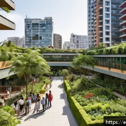 Home 31 지리학적 문제 해결 - A vibrant urban scene in a densely populated Latin American city featuring extensive green spaces: v...